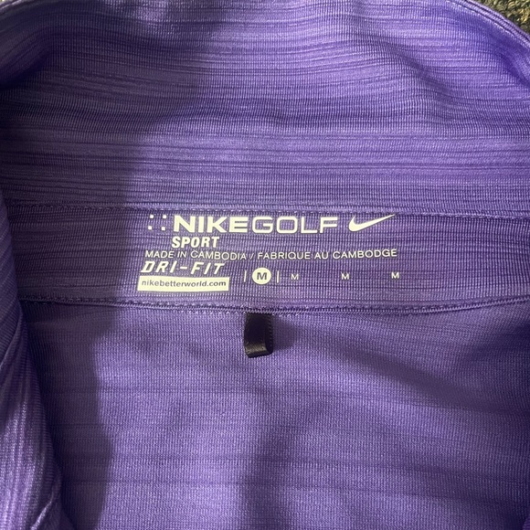Purple Nike DRI- FIIT golf shirt ( long sleeve ) worn once. - Picture 2 of 2